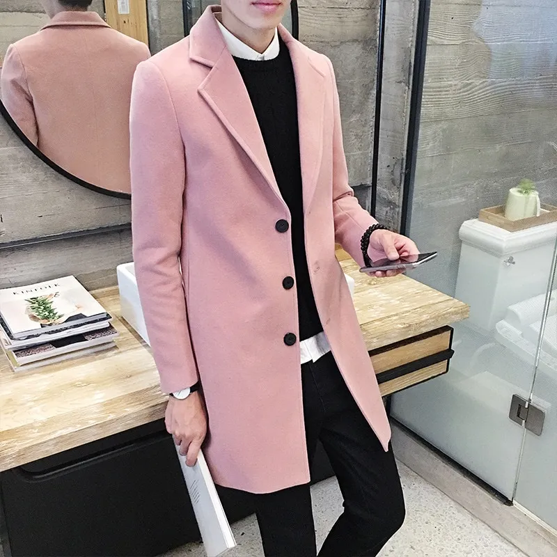 Long trench coat homme hot sale