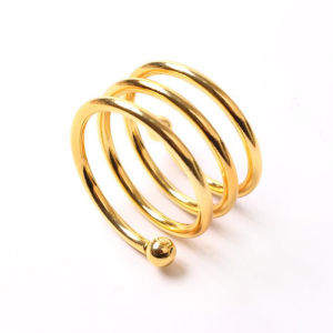 Fantic 1 chiếc nhẫn hình tròn Khăn ăn bằng kim loại sáng tạo nhẫn hình tròn Khăn Ăn Khóa kiểu phương Tây