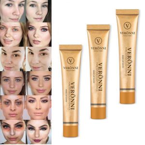 VERONNI Liquid Concealer Cream Full Coverage Makeup Foundation Waterproof Long Lasting Face Scar Acne Cover Smooth Moisturizing Cosmetic
