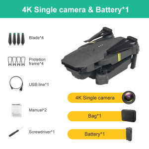 【Local Warehouse Shipping】4K Drone WIFI FPV With Wide Angle HD 4K Camera Hight Hold Mode Foldable Arm RC Quadcopter UAV X Pro RTF Drone For Gift Bag VS GD89 e520 E58 E88 Drone