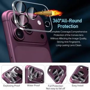 9H Full Coverage Camera Lens Protector For iPhone 18 Pro Max Duo Clear Tempered Glass Protective Film Cover For iPhone Duo