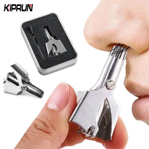 KIPRUN Nose Trimmer for Men/Women Stainless Steel Manual Trimmer for Nose Razor Shaver Washable Nose Ear Hair Trimmer (with)