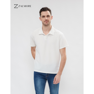 Zalmore Basic Men Polo Shirt Premium Waffle Knit - Kaos Polo Pria