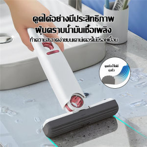 JOYNEST ไม้ถูพื้นขนาดเล็ก Mini Mop ไม่ต้องบีบด้วยมือ ขนาดเล็ก พกพาง่าย สําหรับทําความสะอาดกระจก หน้าต่าง โต๊ะ ห้องครัว ห้องน้ํา