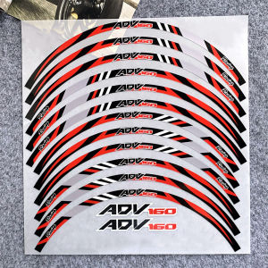 For HONDA ADV ADV160 Reflective Motorcycle Accessories Wheel Tire Modification Sticker Hub Decals Rim Stripe Tape Waterproof