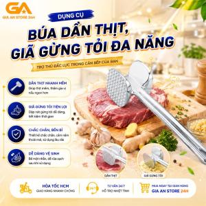 Búa Đập Dầm Thịt 2 Đầu Giã Gừng Đập Tỏi Thông Minh 3 Trong 1