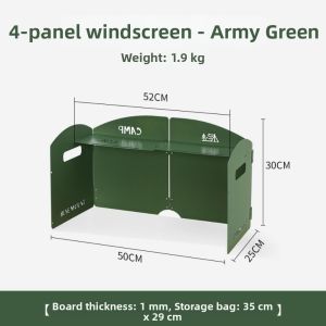 CHLOCH Multicolors Outdoor Windproof Board Card 2 Styles Steel Foldable Outdoor Cooking High Quality Camping Gas Stove Windshield Board