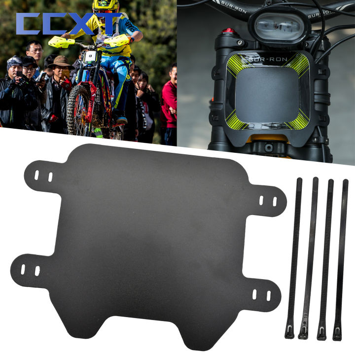 Motorcycle Front Liecense Plate Black For Surron Sur-Ron Light Bee X Segway X260