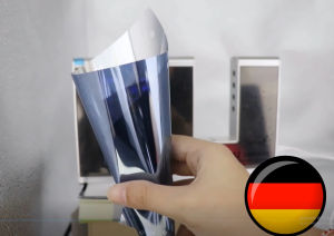 Free*TOOLS Window Privacy Film Sun Blocking Mirror Reflective Tint One Way Heat Control Anti UV Window Stickers Outside Blue inside Silver/Tinted Film for House Window/Pigment Film/Window Tinted Film for House Office & Factory/Tinted F