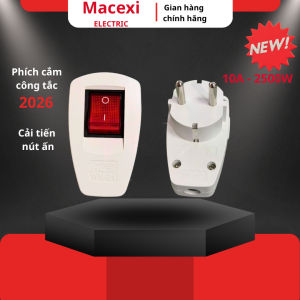 Phích cắm có công tắc 10A -220VAC Dùng cho Quạt bóng điệnmáy bơm... v...v