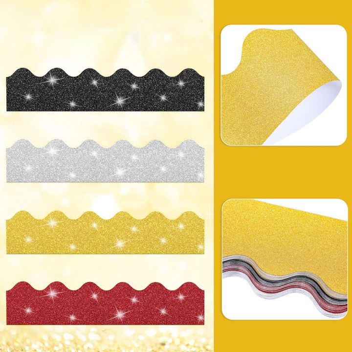 Wavy Bulletin Board Borders Scalloped Edge Borders Sparkling Classroom ...