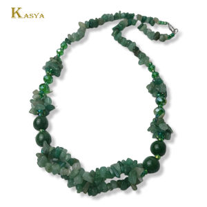 Fashion Wanita kalung natural batu kerikil modis KS379 - chip natural stone beads