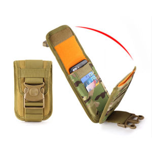 OUTDOOR Tactical Phone Pouch Double Layer Military Molle Smartphone Men Belt Waist Bag Utility Gadget Gear Tool Card Phone Holster