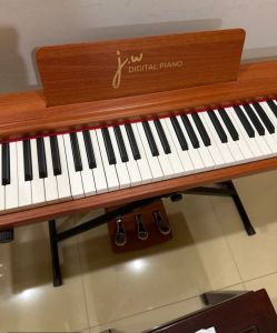 JW Piano Digital Piano 88 Fully Weighted Keys (Black White & Brown)