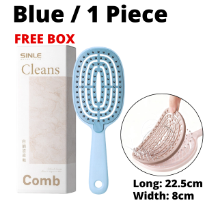 OULISI Hair Comb Large Anti Static Air Rubber Detangling Brush Scalp Cushion Paddle Hijab Muslim Sikat Rambut 猫咪气垫按摩头发