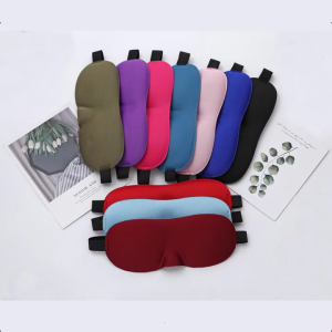 Ergonomic Eye Cover Soft Knits Material Not Pressure Lightproof Sleepings Aid For Daytime Rest