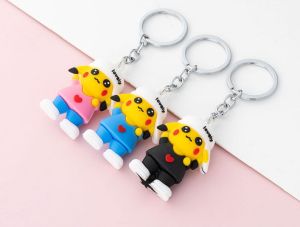 Gantungan Kunci Kartun Anime Cartoon Fairy Pikachu Keychain Key Holder