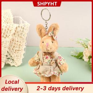 [COD] SHPYHT Local delivery Ship within 24 hours Cute Wear Clothes Bear Plush Toy Cartoon Rabbit Pendant Soft Stuffed Doll Keychain Backpack Car Bag Key Ring Decor Kid Gift