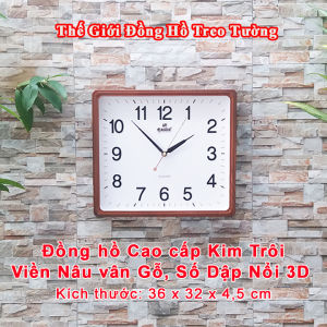 Đồng hồ Cao Cấp Kim Trôi EASTAR Hình Chữ Nhật - Máy Nhật - Bảo Hành 1 Năm - Tặng Pin Maxell