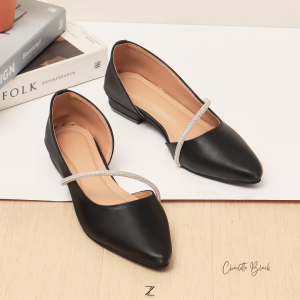 ZEMORA Charlotte Flatshoes Slip On Wanita Hak 2cm