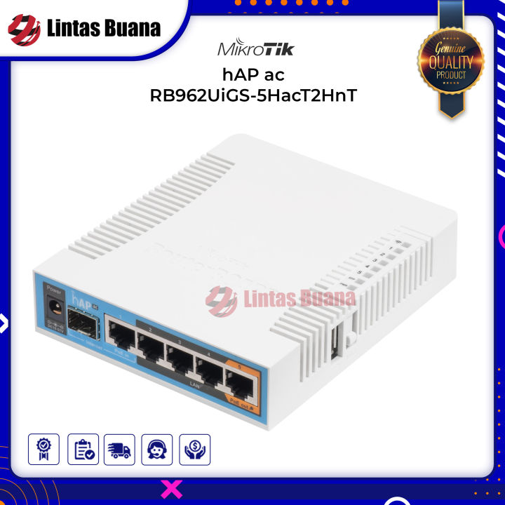 Mikrotik Router Wireless RB962UiGS-5HacT2HnT hAP AC | Lazada Indonesia