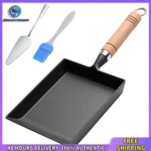 Winnereco Outdoor Sports Egg Pan Non Stick Durable Frying Pan for Camping and Picnic with Heat Resistant Handle