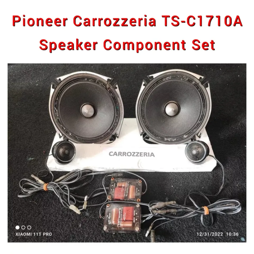 Pioneer Carrozzeria TS-C1710A Tatinum Black Series Speaker Component Set /  Speker , Tweeter & Crossover Carroz Set | Lazada