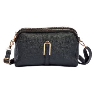 Khalifah Tas Selempang Wanita Dua Ruang Dengan Resleting Cukup Untuk Hp Dan Dompet