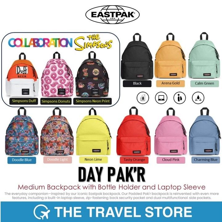 EASTPAK Day Pak'R Medium Backpack with Bottle Holder and Laptop Sleeve