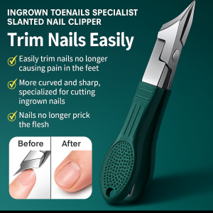 Beveled Anti-Splash Nail Clipper Set Special Nail Clippers For Thick And Hard Nail Grooves Paronychia Nail Clippers