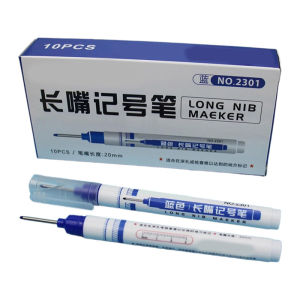 10pcs Long Head Oily Metal Marker Quick Drying And Waterproof Marker Pen For Rock Wood Plastic