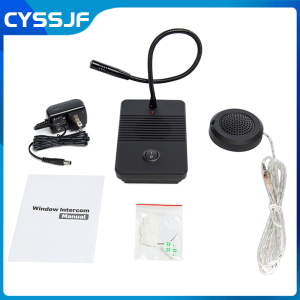 <Local Warehouse> CYSSJF Dual Way Window Speaker Intercom System for Bank Counter/Office/Hospital/Restaurant(E331)