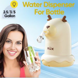 Automatic Water Dispenser Pump USB Rechargeable for 5 Gallon Bottle Portable Electric Drinking Water Pump Quiet Fast