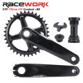 RACEWORK XTR Crankset 1x/2x 170mm Crank 104BCD Chainring 34/36/38T Hollowtech Crankset With BB. 