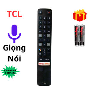 Remote điều khiển tivi TCL Mã 10 micro điều khiển giọng nói - Tặng kèm pin - T&U Remote