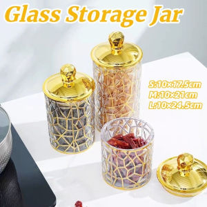 Retro Style Glass Storage Jar Visible Sealed Moisture-Proof Multifunctional Home Food Storage Tank