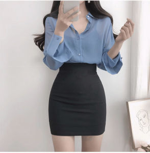 Chân váy bút chì công sở ngắn cạp cao dáng ôm body by TIMI Fashion Chất Umi Hàn loại 1 Siết eo trước sau Có khóa kéo Có lót chống lộ [AFF]