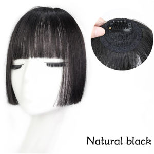 Synthetic Princess Bangs Hime Cut Bangs Hairstyles Clip In Bangs Hair for Women