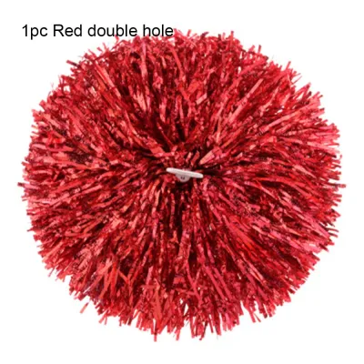 1pc/1Pair Concert Dress Costume Double hole handle Competition Flower Cheerleader pompoms Dance Party Decorator Cheerleading Cheering Ball Club Sport Supplies