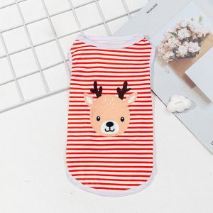 Áo sọc ba lỗ thoáng mát cho Chó Mèo (mẫu mới) - Hara Pet Store