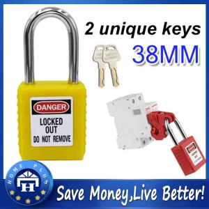 【Local delivery】 Chromium Plated Corrosion Resistant Steel Beam Industrial Safety Padlock Shell Electric Lock LOTO-Padlock