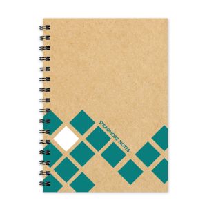 Stradmore Spiral Notebook Eco Quality Notebook with Double Loop Wire and plastic cover