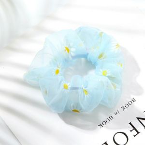 Indo - Ikat Rambut Cantik / Ikat Rambut Korea / Ikat Rambut Scrunchie Transparan Sunflower / Kunciran Rambut Bunga