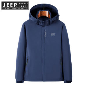 JEEP SPIRIT 1941 ESTD Original Official Coat Mens Outdoor Hooded Casual Running Jacket Fashion Wild Quick-drying Jacket