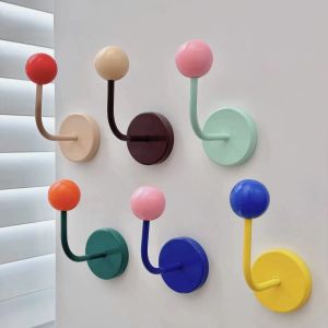 【Super low price】1PC Color Creative Magnetic Hook No Punch Magnetic Hook Kitchen Bathroom Door Refrigerator Strong Traceless Decoration Hooks