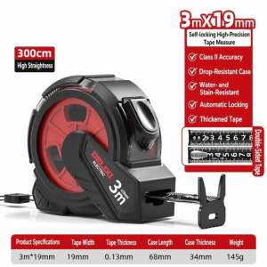 MARBLEX 3/5/7.5/10M Steel Tape Measure Double Sided Tape Rubber Shell Measuring Tape Ruler Portable Durable Automatic Lock Tape Measure Daily Measurement