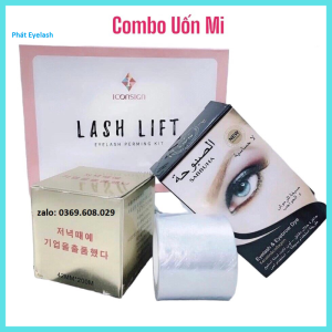 Combo Uốn Mi_Set Uốn Mi + Phủ Đen + Cuộn Ủ Mi 3 Trong 1_Bộ Uốn Mi Đầy Đủ Có Hướng Dẫn Dành Cho Người Tự Uốn Tại Nhà