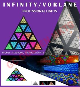 Infinity Vorlane TLED4000 Triangle lights 16 LED 13W RGB wall ceiling lights for disco bar concert events