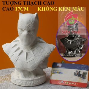 Tượng thạch cao Gấu vui vẻ S2 (Không kèm màu) Bé Tô Màu Tô Tượng