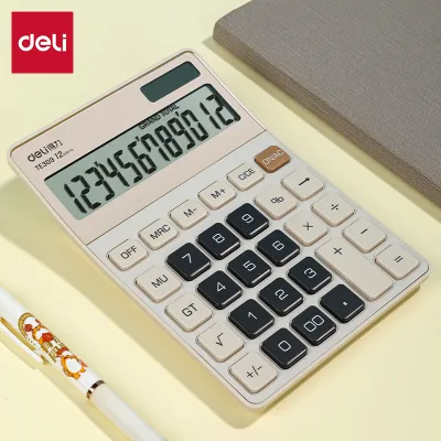 Deli Electronic Calculator Desktop Calculators Solar Calculator Luxury Office Supplies TE309